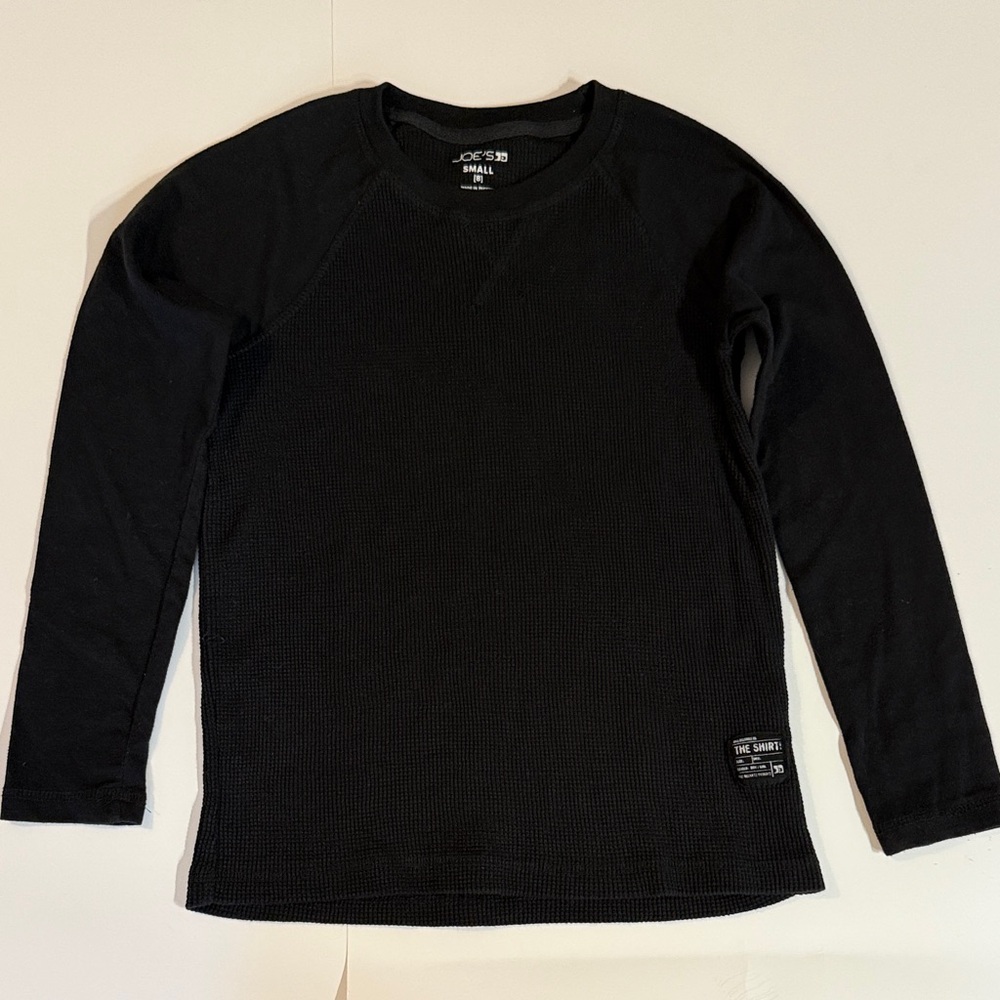 Joe's Jeans Classic Black Crewneck long Sleeve top size 8